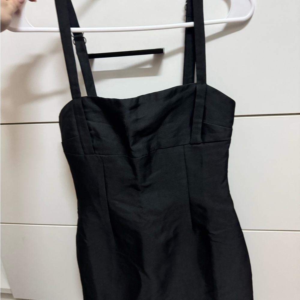 Beckett mini dress form fitting dress in black